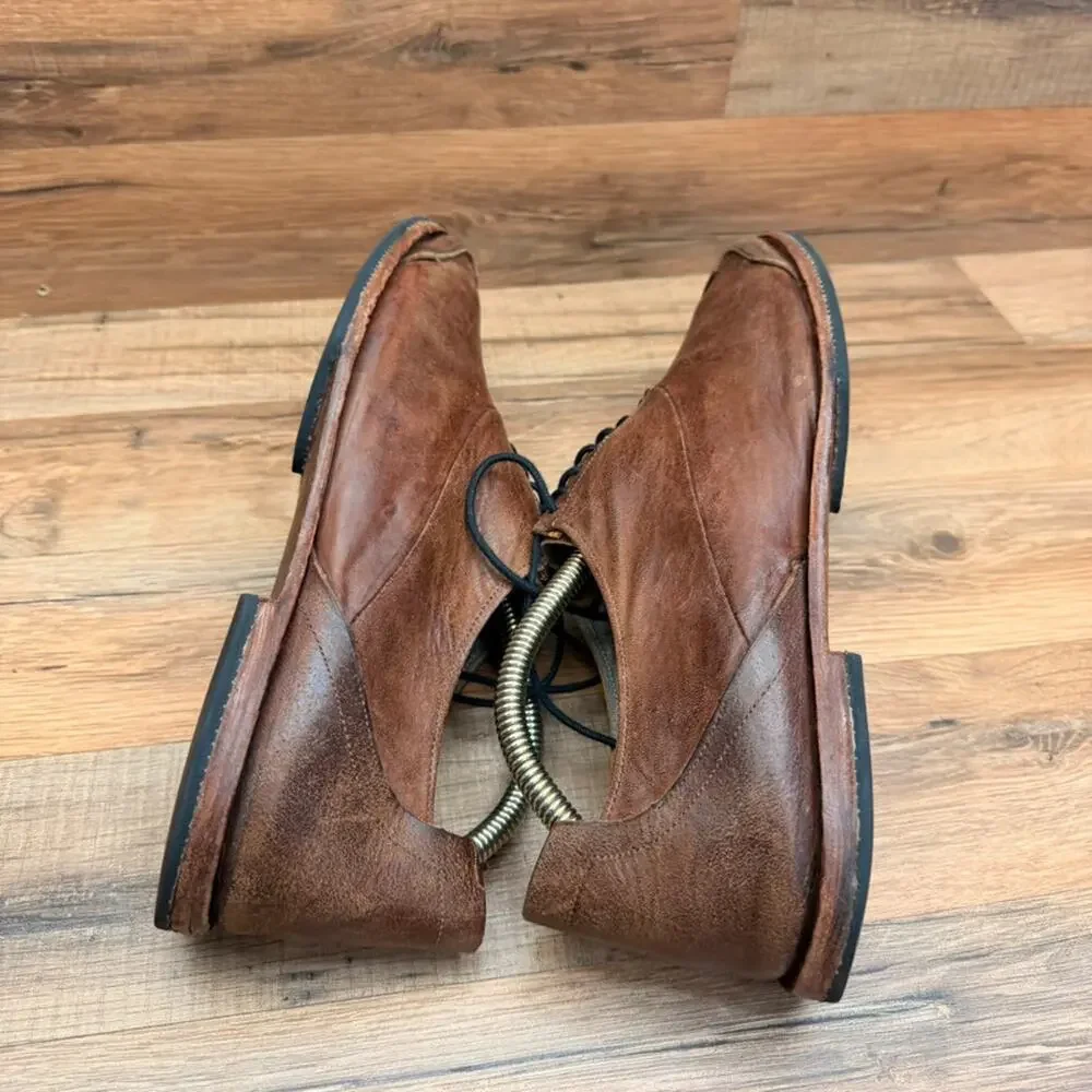 Timberland Boot Company Men's size 10 Brown Leather Lace-Up Dress Shoes
